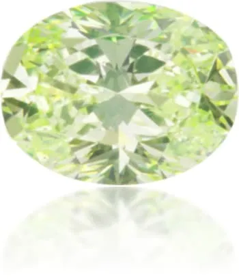 Langerman Diamonds Earrings Natural Green Diamond Oval 050 ct Polished