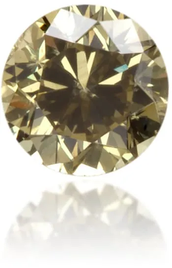 Langerman Diamonds Earrings Natural Green Diamond Round 014 ct Polished