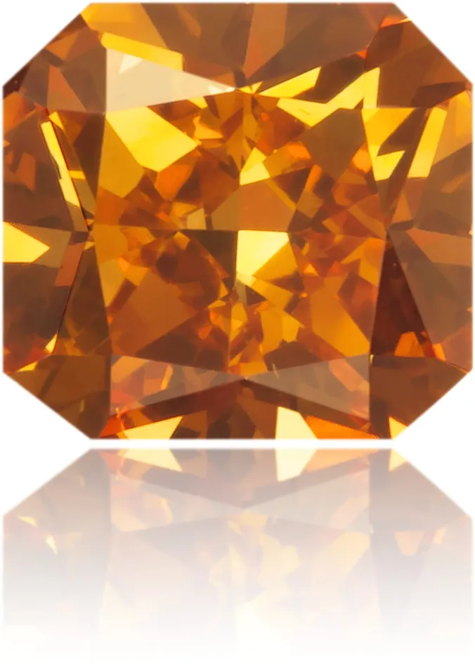 Langerman Diamonds Earrings Natural Orange Diamond Square 057 ct Polished Langerman Diamonds Earrings Natural Orange Diamond Square 057 ct Polished