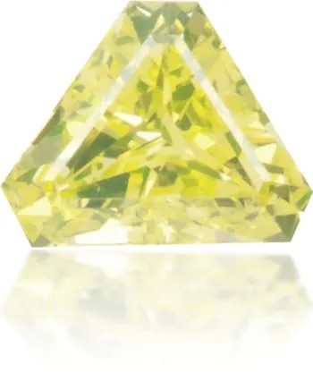 Langerman Diamonds Earrings Natural Yellow Diamond Triangle 009 ct Polished