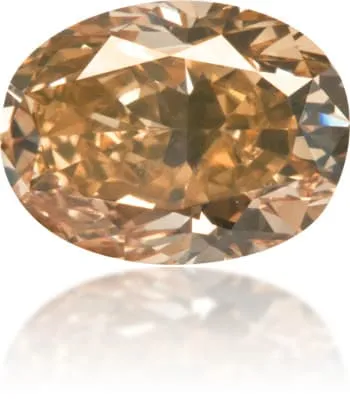 Langerman Diamonds Natural Brown Diamond Oval 220 ct Polished Earrings