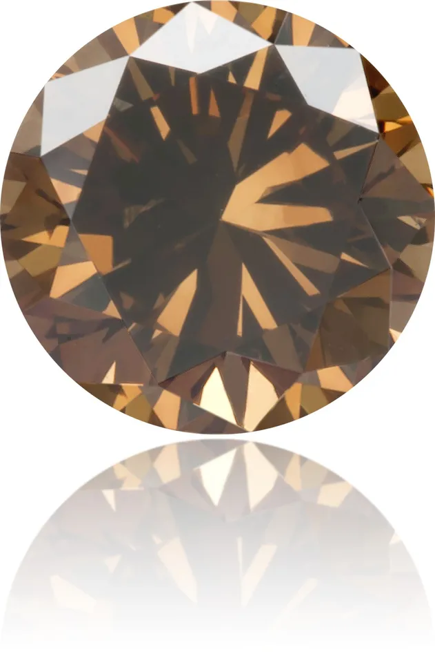 Langerman Diamonds Natural Brown Diamond Round 058 ct Polished Earrings