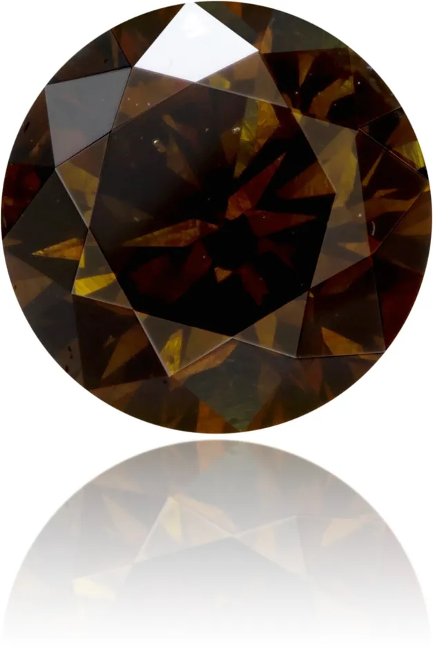 Langerman Diamonds Natural Brown Diamond Round 203 ct Polished Earrings