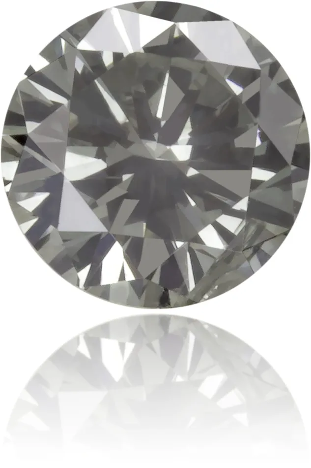 Langerman Diamonds Natural Gray Diamond Round 031 ct Polished Earrings