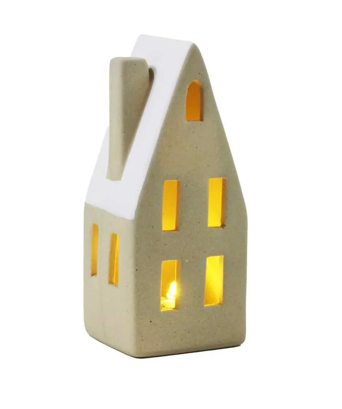 LED Stoneware House Candlewick Gift Shop Earrings
