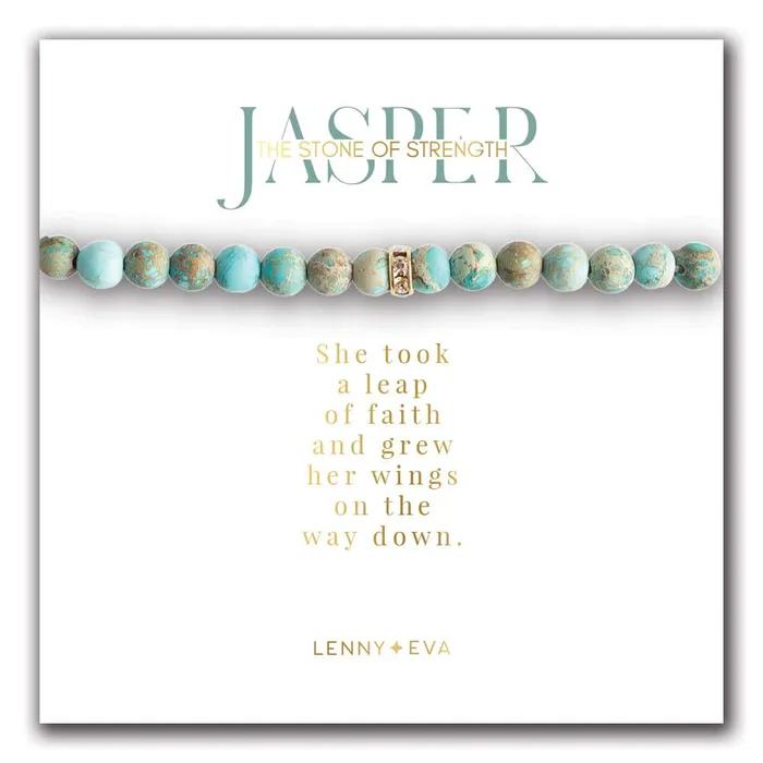 Lenny Eva Earrings Jaspis Sparkle EdelsteinArmband 6mm Lenny Eva
