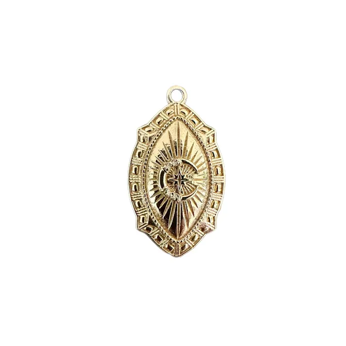 Lingua Necklaces Crescent Moon Medal