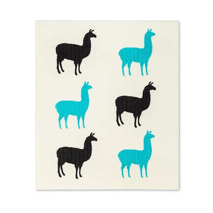 Llama with Shades Dishcloths Set2 Abbott Rings