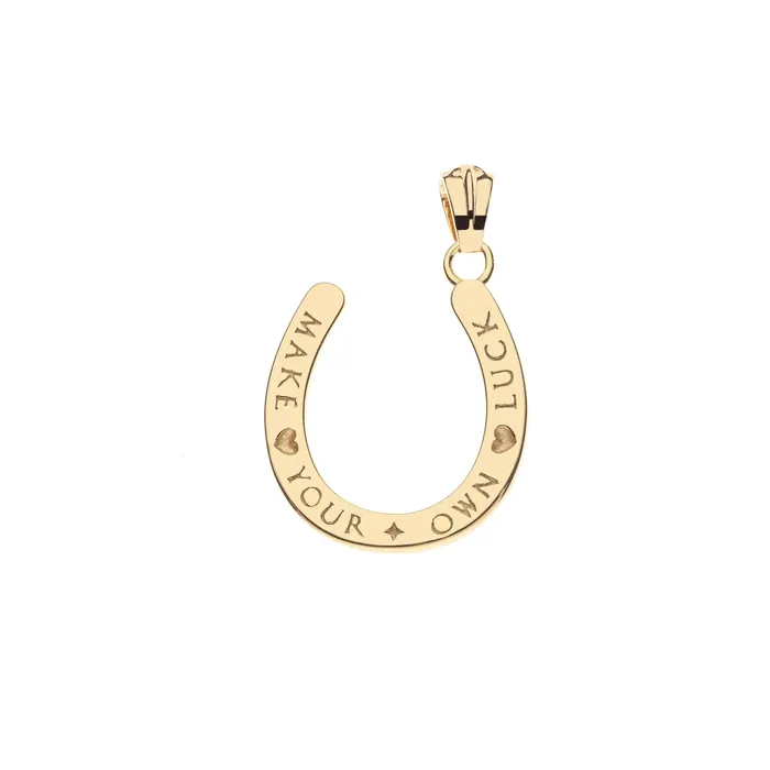 LUCKY Seven Stone Horseshoe Pendant in Lapis Jane Win Necklaces