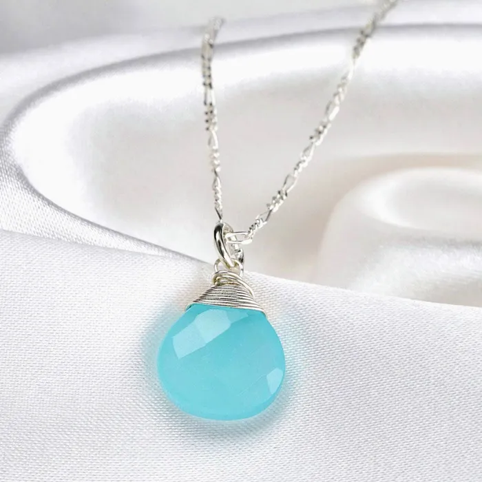 MadameLili Chalcedon Halskette Silber MadameLili Earrings