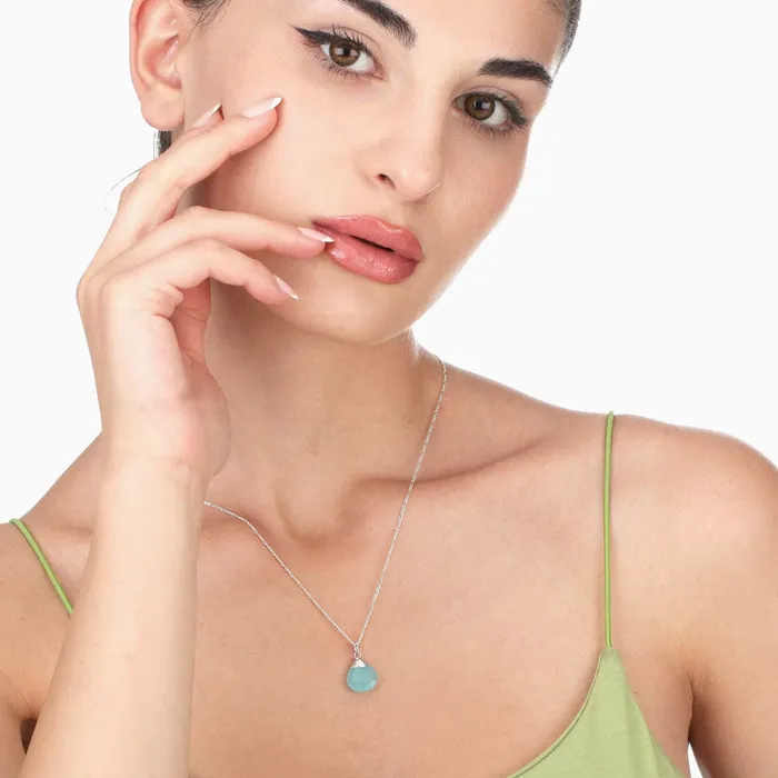 MadameLili Chalcedon Halskette Silber MadameLili Earrings