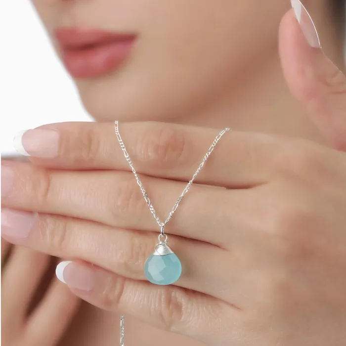 MadameLili Chalcedon Halskette Silber MadameLili Earrings