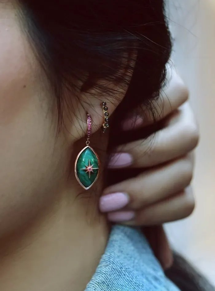Marlo Laz micro eyecon earrings Earrings Marlo Laz micro eyecon earrings Earrings