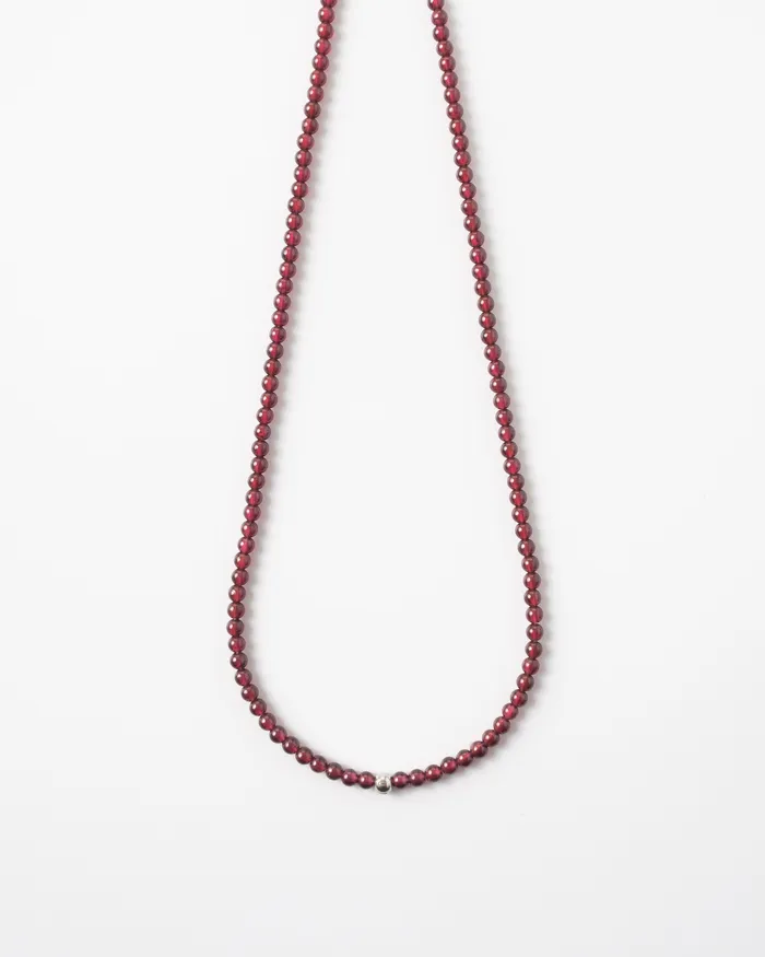 Marro Petite Garnet Beaded Necklace CUN Necklaces
