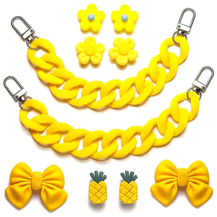Melbees by Yellow Chimes Melbees by Yellow Chimes Shoe Chains for Kids Girls Teens Shoe Accessories Product Design Yellow Shoe Decoration Charms Shoe Chains for Unisex Shoe Chain Charms for CrocClogs Bracelets Melbees by Yellow Chimes Melbees by Yellow Chimes Shoe Chains for Kids Girls Teens Shoe Accessories Product Design Yellow Shoe Decoration Charms Shoe Chains for Unisex Shoe Chain Charms for CrocClogs Bracelets