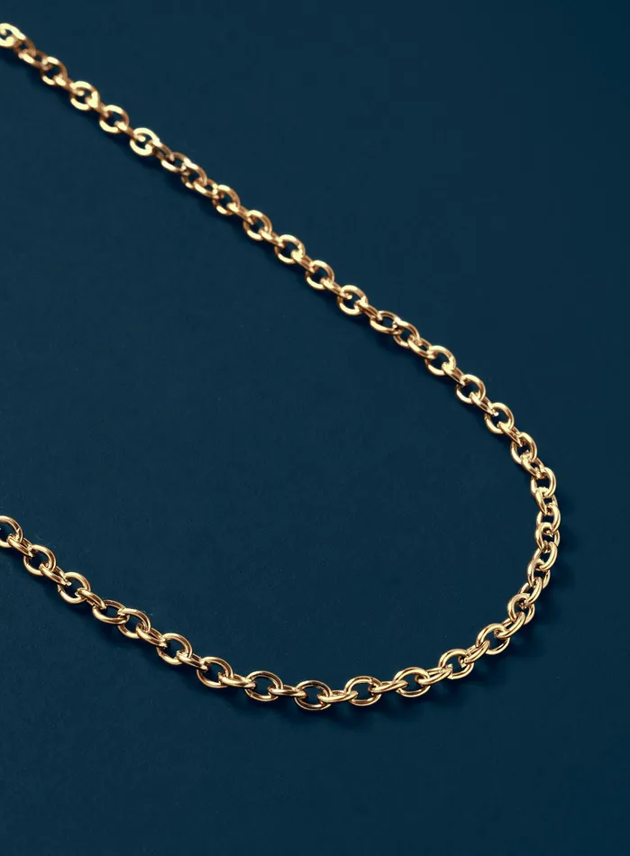 Mens 3mm Classic Cable Chain Necklace WE ARE ALL SMITH Necklaces