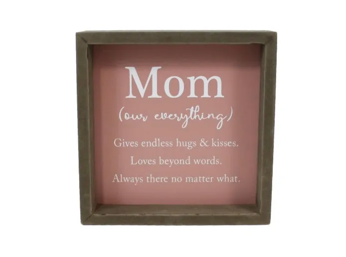 Mom Framed Sign Splash Necklaces