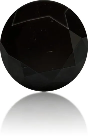 Natural Black Diamond Round 9750 ct Polished Langerman Diamonds Rings