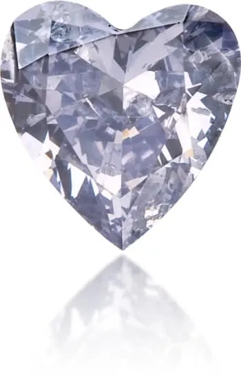 Natural Blue Diamond Heart Shape 016 ct Polished Langerman Diamonds Rings