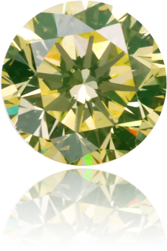 Natural Green Diamond Round 065 ct Polished Langerman Diamonds Earrings