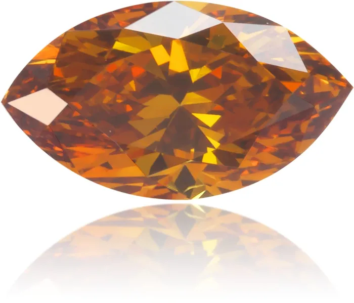 Natural Orange Diamond Marquise 036 ct Polished Langerman Diamonds Earrings