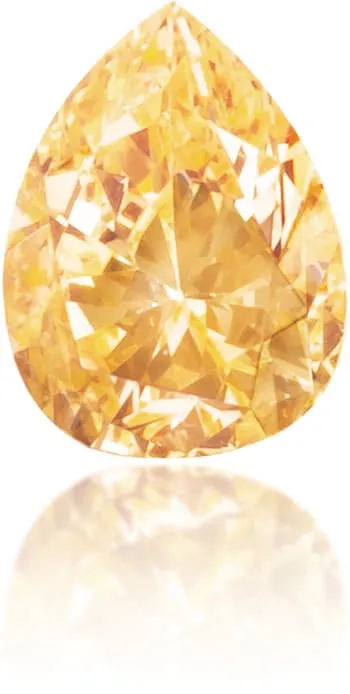 Natural Orange Diamond Pear Shape 010 ct Polished Langerman Diamonds Earrings