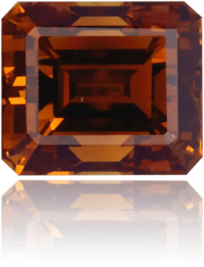 Natural Orange Diamond Rectangle 104 ct Polished Langerman Diamonds Earrings Natural Orange Diamond Rectangle 104 ct Polished Langerman Diamonds Earrings