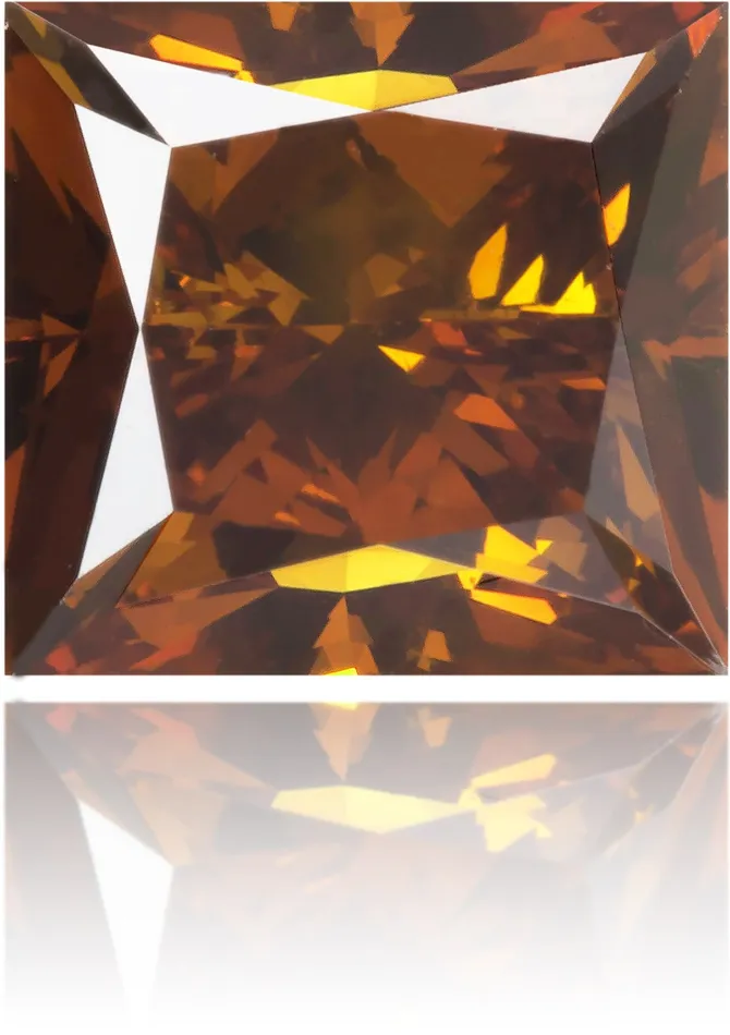 Natural Orange Diamond Square 166 ct Polished Langerman Diamonds Earrings Natural Orange Diamond Square 166 ct Polished Langerman Diamonds Earrings
