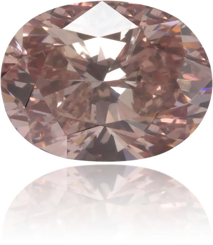 Natural Pink Diamond Oval 046 ct Polished Langerman Diamonds Earrings