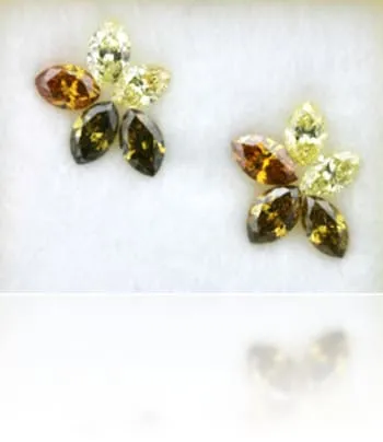 Natural Yellow Diamond Marquise 440 ct set Langerman Diamonds Earrings