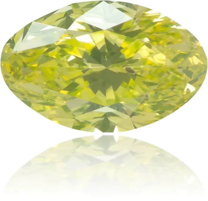 Natural Yellow Diamond Oval 055 ct Polished Langerman Diamonds Earrings