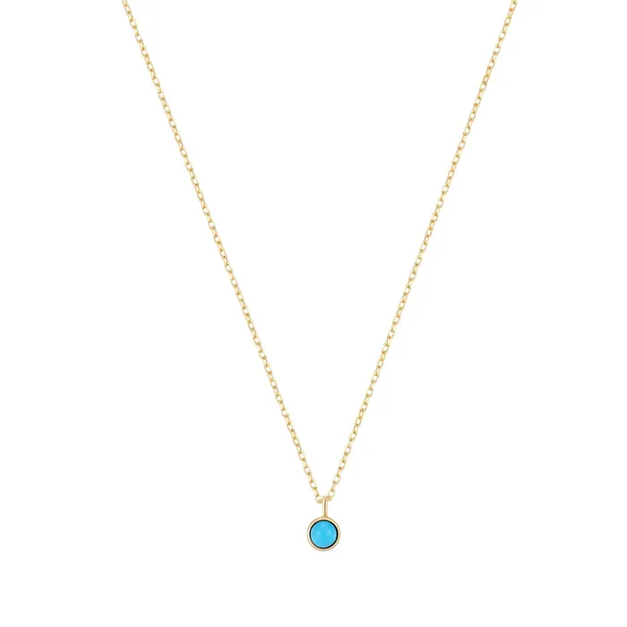 Necklaces AURELIE GI MARIA Turquoise Solitaire Necklace