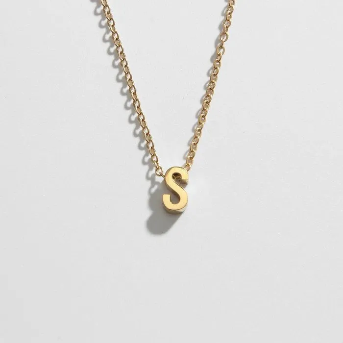 Necklaces Biella Vintage Letter Necklace S