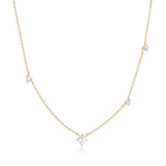 Necklaces EDITH White Sapphire Necklace AURELIE GI