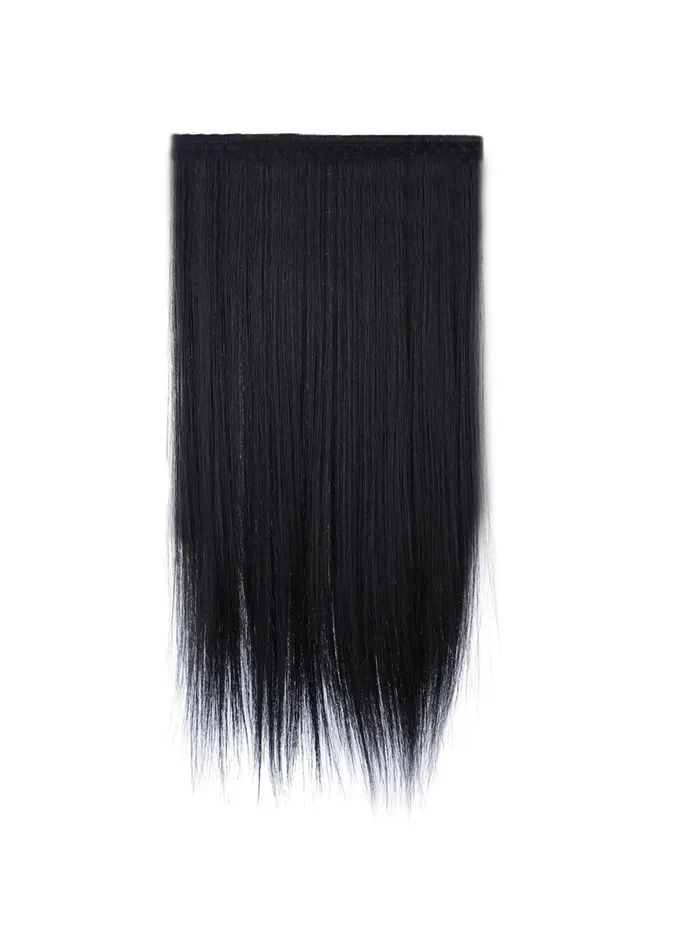 Necklaces Hair Extensions ClipIn Straight Hair 5 Pieces Black 65 Inches Yellow Chimes