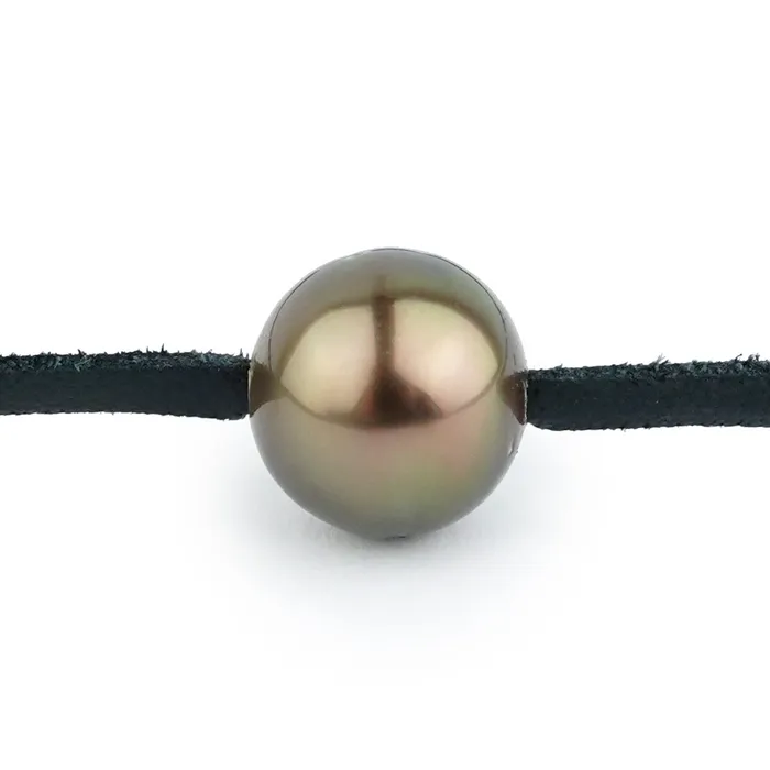 Necklaces Kamoka Pearl Coppery Peacock 12mm Super Mana Necklace
