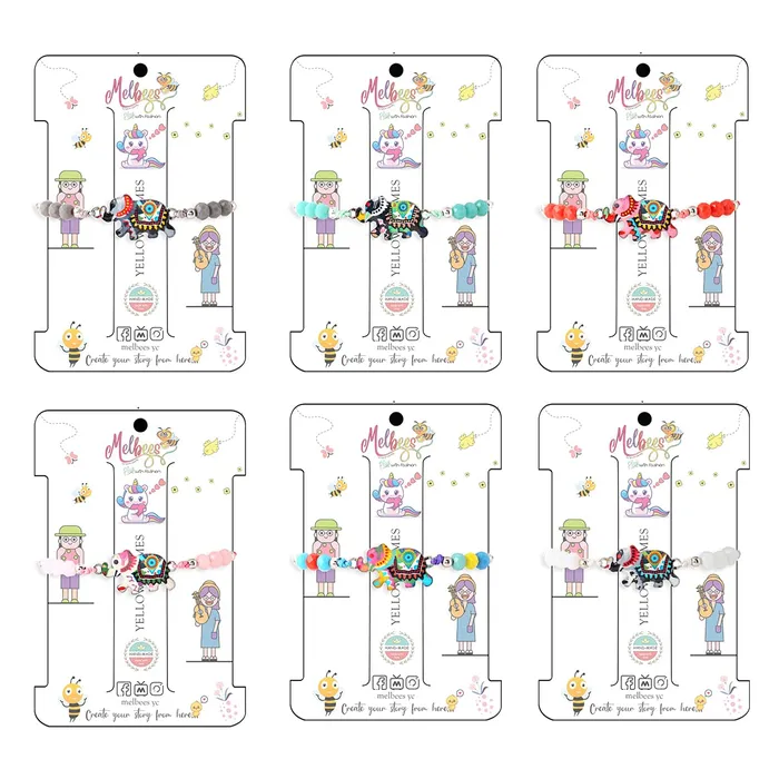 Necklaces Melbees by Yellow Chimes Melbees by Yellow Chimes kids Jewellary 6 Pcs Kids Jewelry Woven Friendship Bracelets Return Gift for Birthday Give Aways Return Gift Set for Kids Girls