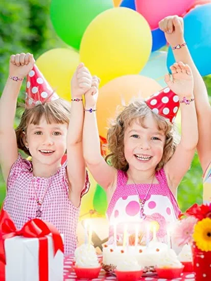 Necklaces Melbees by Yellow Chimes Melbees by Yellow Chimes kids Jewellary 6 Pcs Kids Jewelry Woven Friendship Bracelets Return Gift for Birthday Give Aways Return Gift Set for Kids Girls