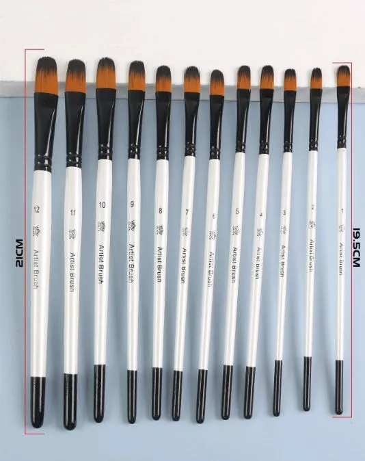 Necklaces Resin Art Hub 12 pcs of Paint Brush Set for Art and Craft
