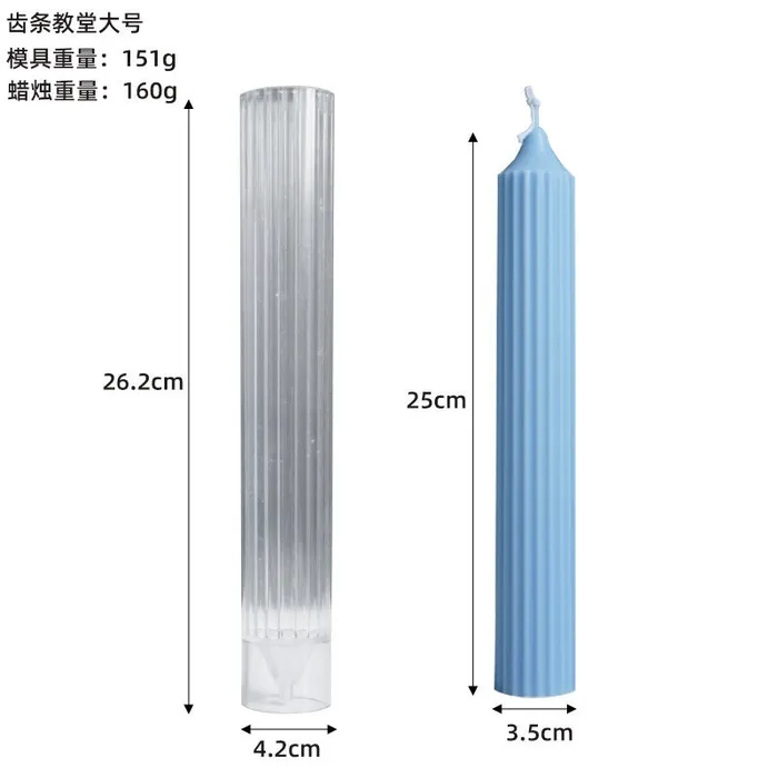 Necklaces Resin Art Hub Long Stripped Acrylic Mold For Candle Making
