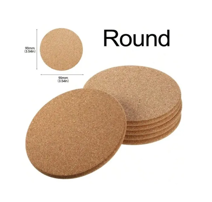 Necklaces RESIN ART HUB Natural Cork Coaster for Art and Craft 10pcs