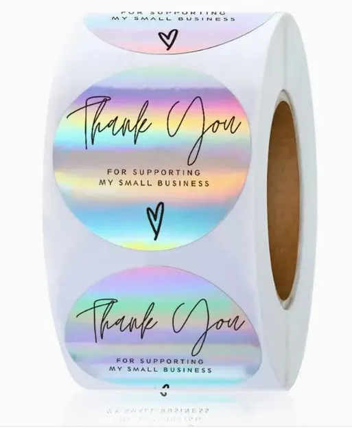 Necklaces Resinarthub 500 pcs Thank You Stickers 254cm 2 variants