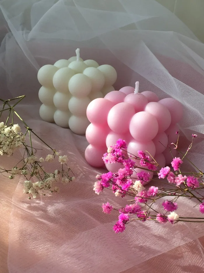 Necklaces Resinarthub Multi Style Bubble Cube Candles Silicone Mold