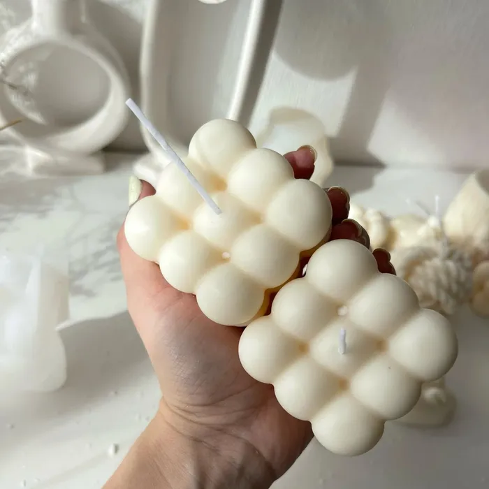 Necklaces Resinarthub Multi Style Bubble Cube Candles Silicone Mold