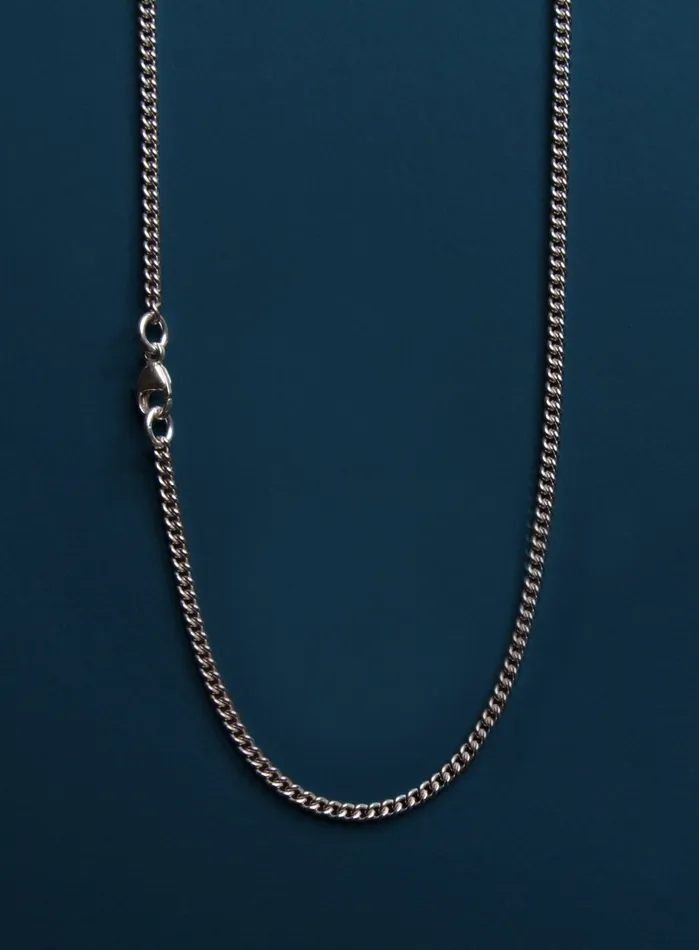 Necklaces WE ARE ALL SMITH Large Sterling Silver Bevel Cross Pendant Necklace for Men
