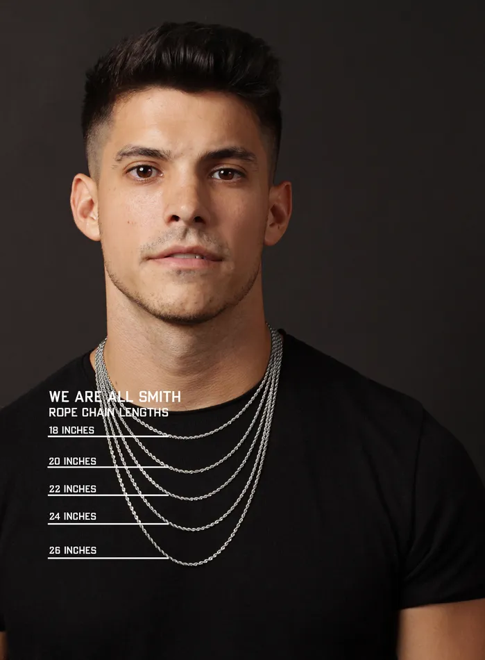 Necklaces WE ARE ALL SMITH Mens Jewelry Clothing Waterproof Medium Silver Cross Pendant for Men
