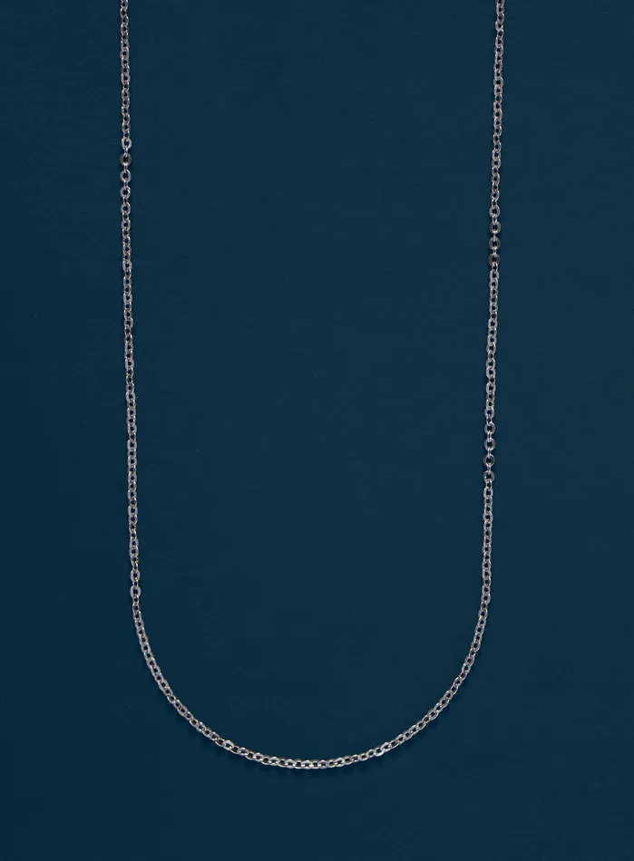Necklaces WE ARE ALL SMITH Waterproof THIN 1mm Cable Chain Necklace for Men