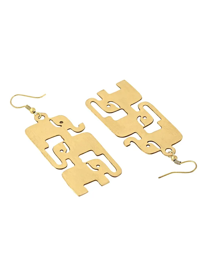 Necklaces Yellow Chimes Earrings for Women and Girls Gold Plated Drop Earring Western Drop Accessories Jewellery for Women Birthday Gift for Girls and Women Anniversary Gift for Wife Yellow Chimes