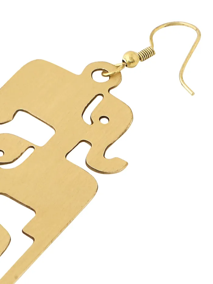 Necklaces Yellow Chimes Earrings for Women and Girls Gold Plated Drop Earring Western Drop Accessories Jewellery for Women Birthday Gift for Girls and Women Anniversary Gift for Wife Yellow Chimes