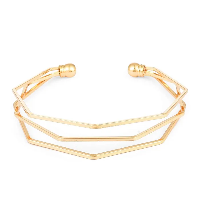 Necklaces Yellow Chimes Latest Collection Western Style Gold Plated Kada Bracelet For Women And Girls Yellow Chimes Necklaces Yellow Chimes Latest Collection Western Style Gold Plated Kada Bracelet For Women And Girls Yellow Chimes
